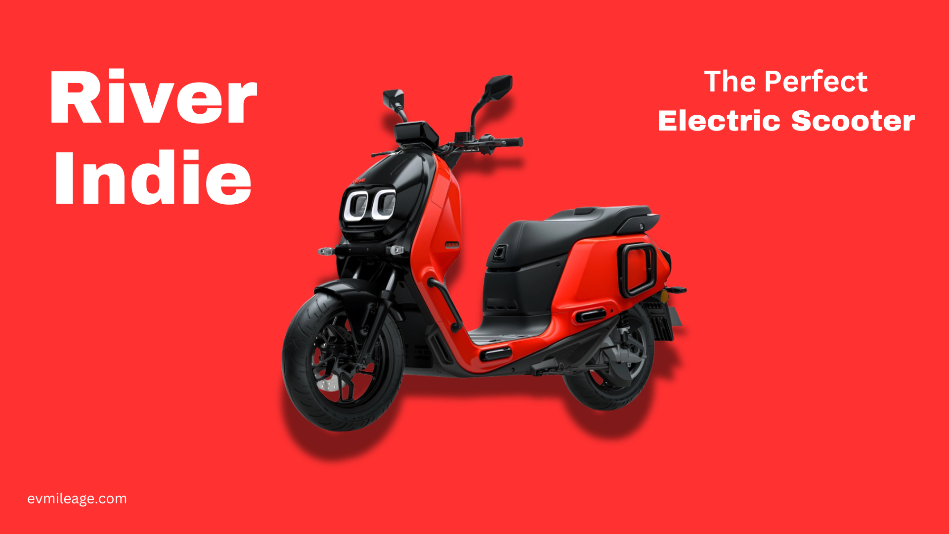 River Indie Electric Scooter Red