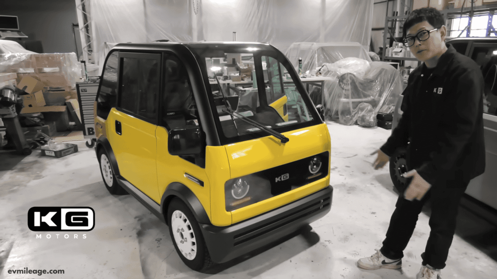 KG Motors Mibot Micro Electric Car in factory