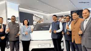Tesla Model Y launched officially in India-in BKC Mumbai, Devendra fadnavis at launch event